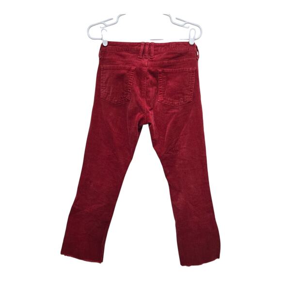 Kut From The Kloth Farrah Baby Bootcut Red Corduroy Pants Women’s Size 4 - Picture 2 of 8